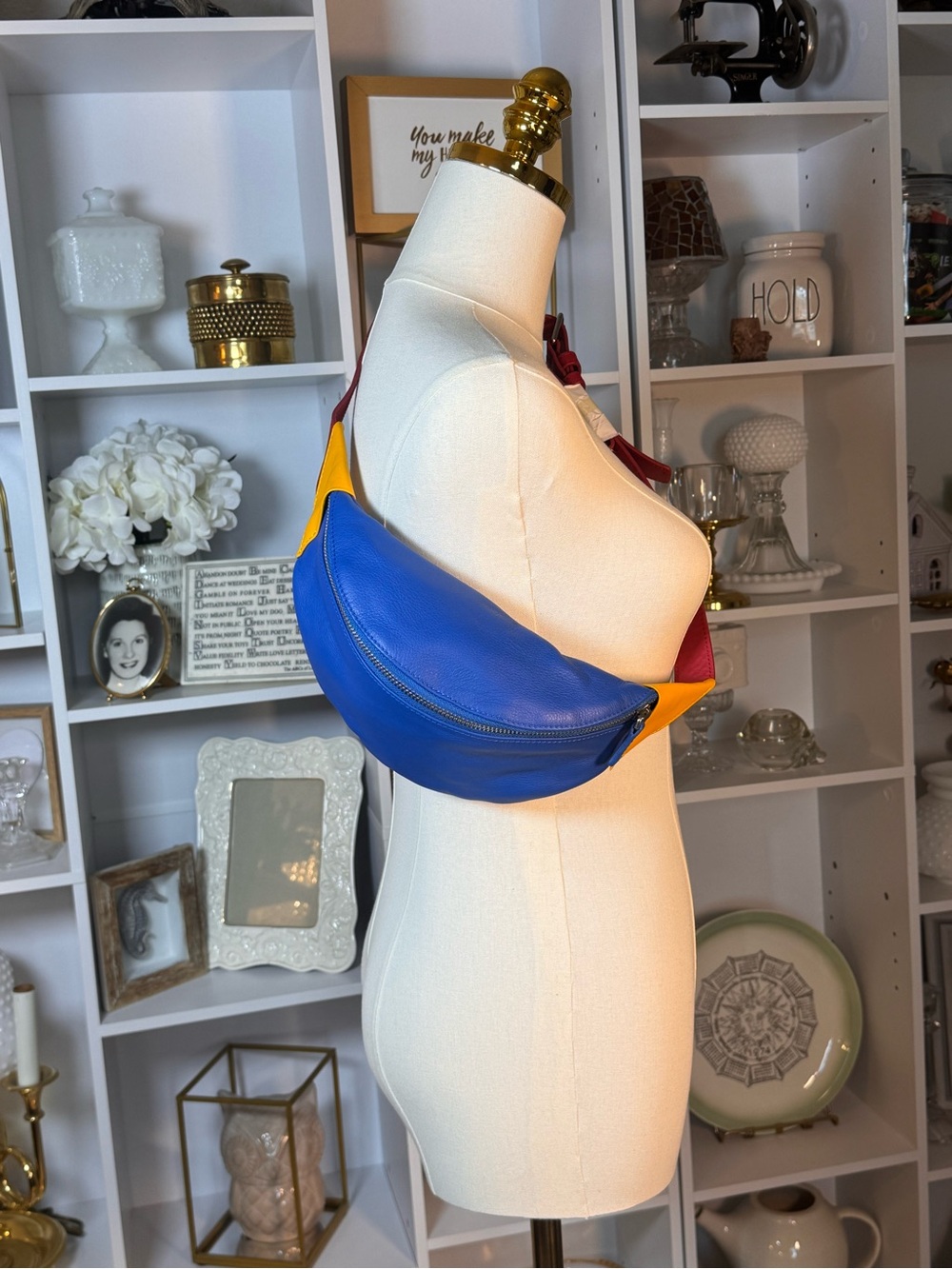 Carré Royal from Paris -Tri-Color Crossbody/Bumbag/Fanny Pack: Y2K 90’s inspired